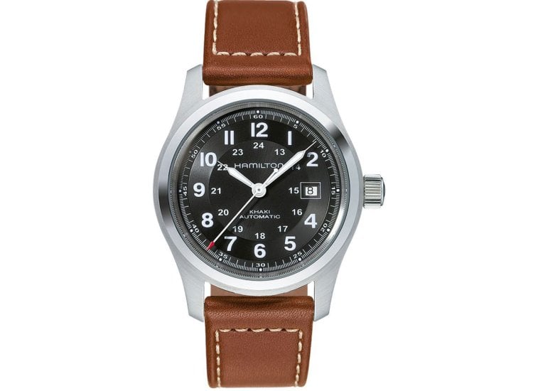 Hamilton Khaki Field Auto Brown Leather Watch H70555533