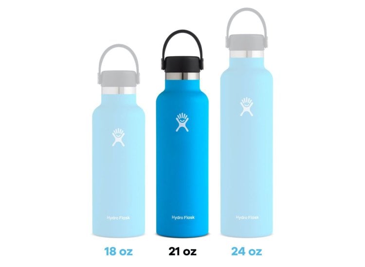 Hydro Flask Water Bottle 21 Oz Insulated in Black S21SX001