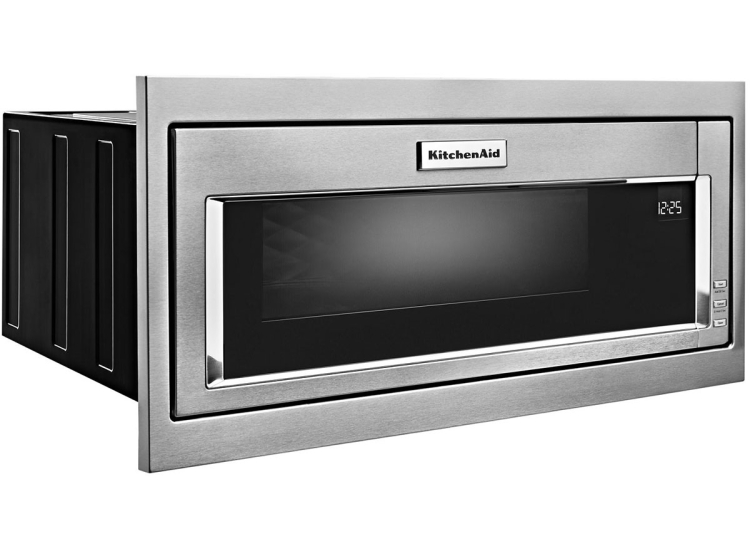 KitchenAid 1.1 Cu. Ft. Stainless Steel Built-In Microwave With Slim Trim Kit - KMBT5011KS