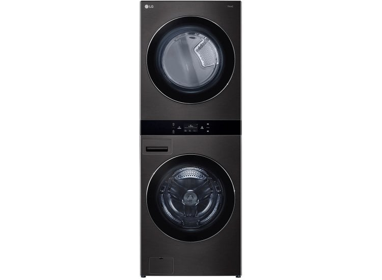 LG 27" Black Steel Washer & Dryer Combo WKEX300HBA | Abt