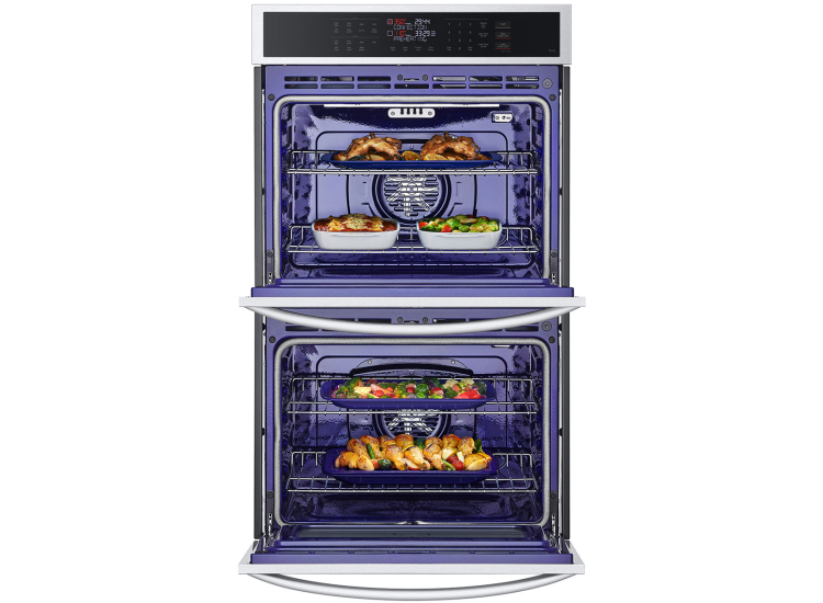 LG 9.4 Cu. Ft. PrintProof Stainless Steel Smart Double Wall Oven - WDEP9423F