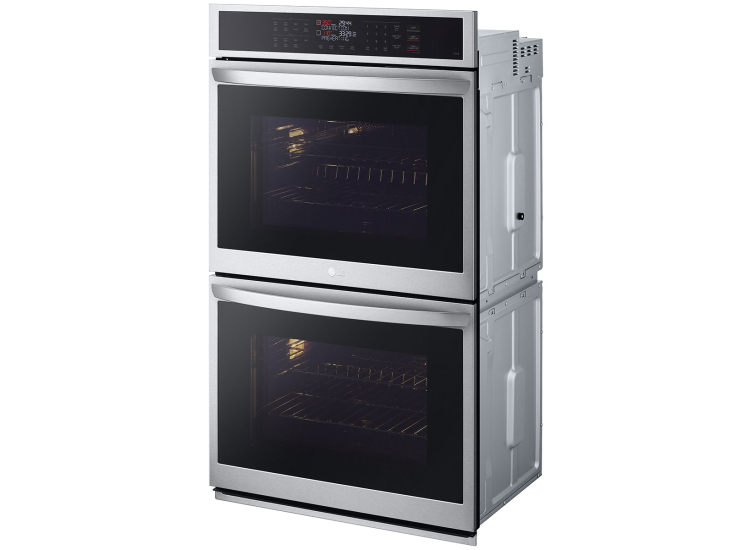 LG 9.4 Cu. Ft. PrintProof Stainless Steel Smart Double Wall Oven - WDEP9423F