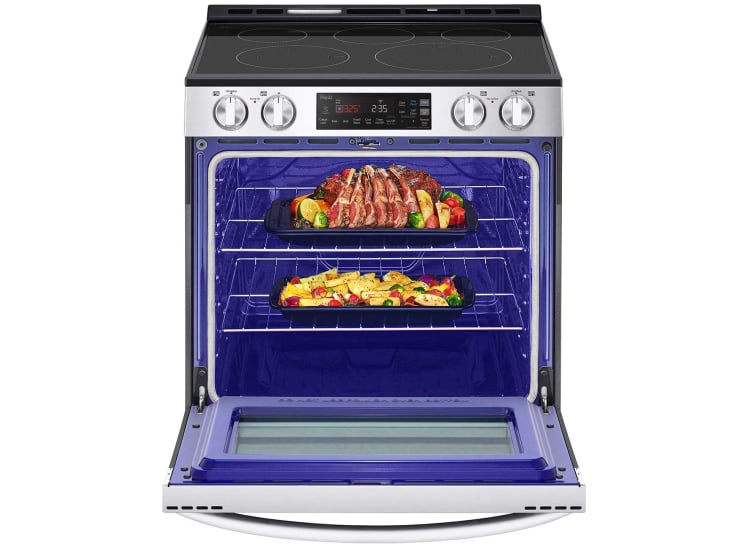 LG 6.3 Cu. Ft. PrintProof Stainless Steel Smart Wi-Fi Enabled Slide-In Electric Range With EasyClean - LSEL6331F