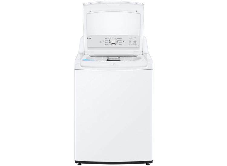 LG Top Load Washer 4.1 Cu. Ft. With Agitator And SlamProof Glass Lid in White - WT6105CW