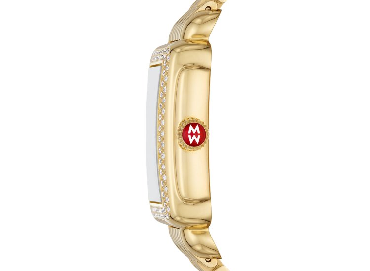 Michele Deco Mid MOP Dial 18K Gold-Tone SS Watch MWW06V000124