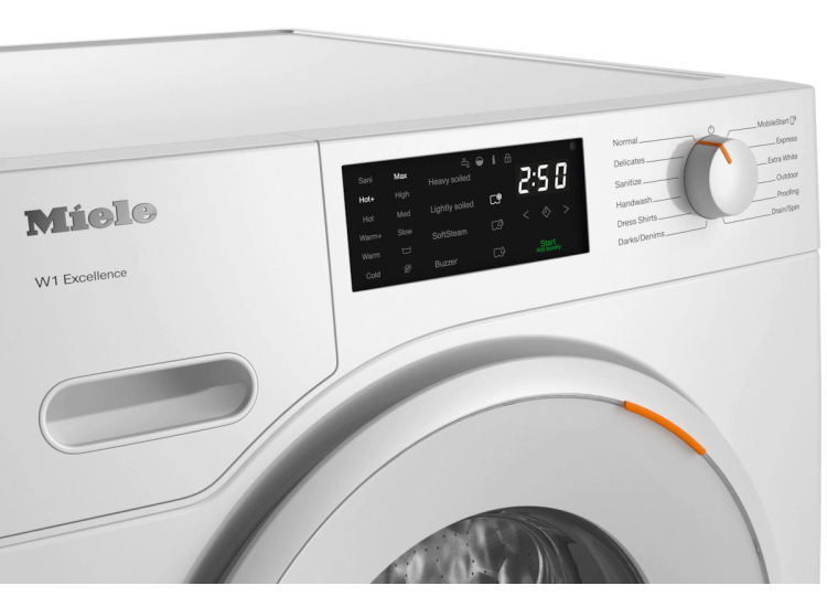 Miele WXD 160 WCS W1 24" Lotus White Classic Front Load Washer - 11614070