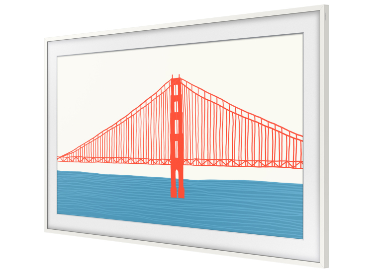 Samsung (2021) 65" The Frame Customizable Bezel In Modern White - VG-SCFA65WTBZA