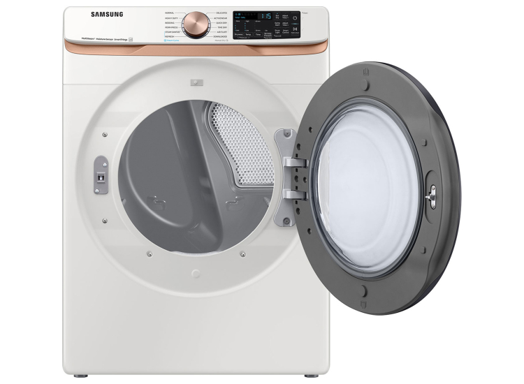 Samsung 7.5 Cu. Ft. Ivory Smart Electric Dryer With Steam Sanitize+ & Sensor Dry - DVE50BG8300EA3