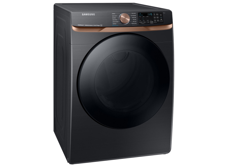 Samsung 7.5 Cu. Ft. Brushed Black Smart Gas Dryer With Steam Sanitize+ & Sensor Dry - DVG50BG8300VA3
