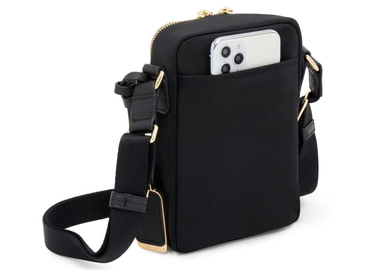 TUMI Voyageur Black & Gold Persia Crossbody - 146579-2693