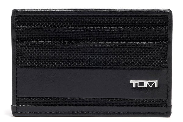 tumi alpha slim card case in black 135633 1041 abt tumi alpha slim card