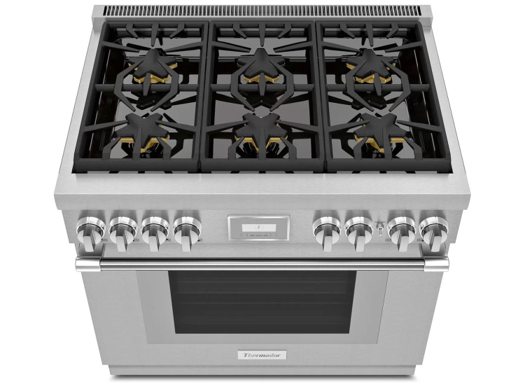 Thermador Professional Series 36 In. Stainless Steel Gas Pro Harmony Range - PRG366WH