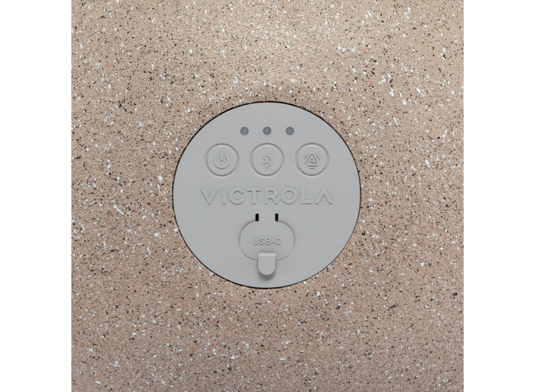 Victrola Zen Outdoor Bluetooth Solar Speaker in Stone Gray - VOS-1000-STN