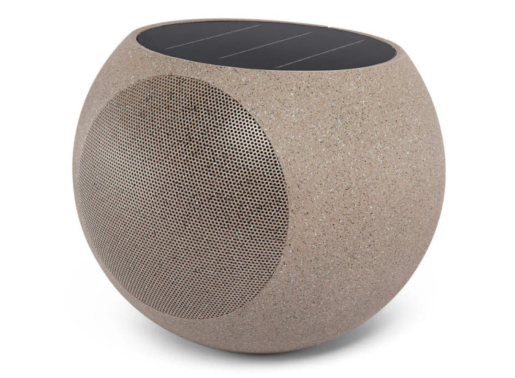 Victrola Zen Outdoor Bluetooth Solar Speaker in Stone Gray - VOS-1000-STN