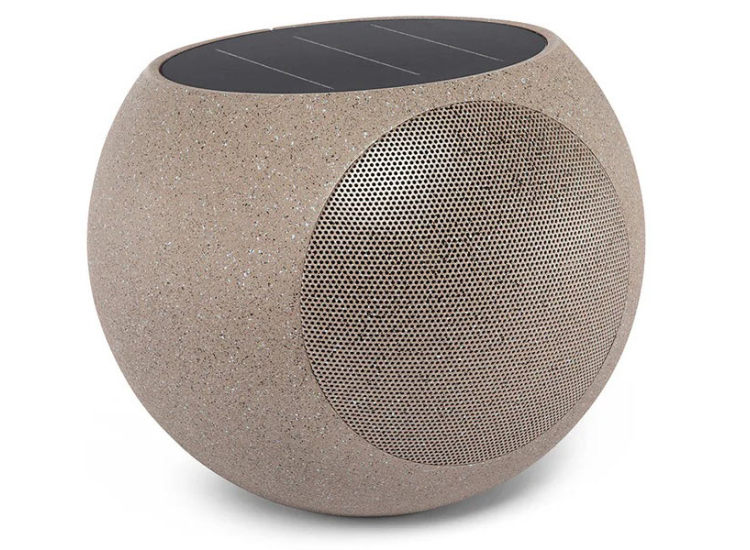 Victrola Zen Outdoor Bluetooth Solar Speaker in Stone Gray - VOS-1000-STN