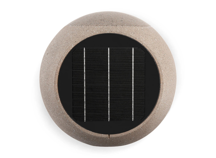 Victrola Zen Outdoor Bluetooth Solar Speaker in Stone Gray - VOS-1000-STN
