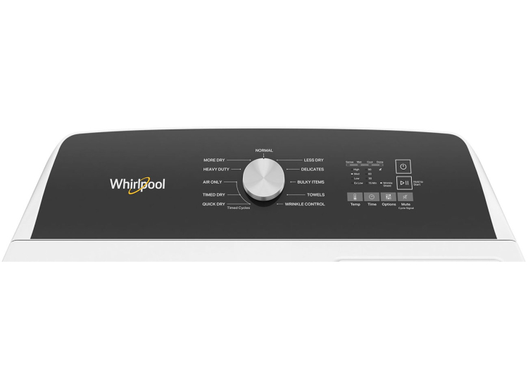 Whirlpool 7 Cu. Ft. White Moisture Sensing Electric Dryer - WED5010LW