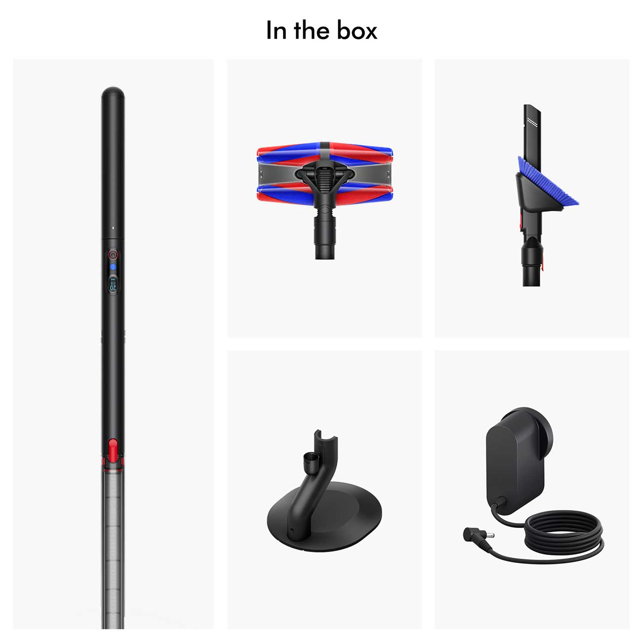 Dyson PencilVac Fluffycones Cordless Stick Vacuum In the Box Detail