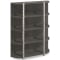 Bernhardt Prado Etagere in Porcini and Bright Graphite