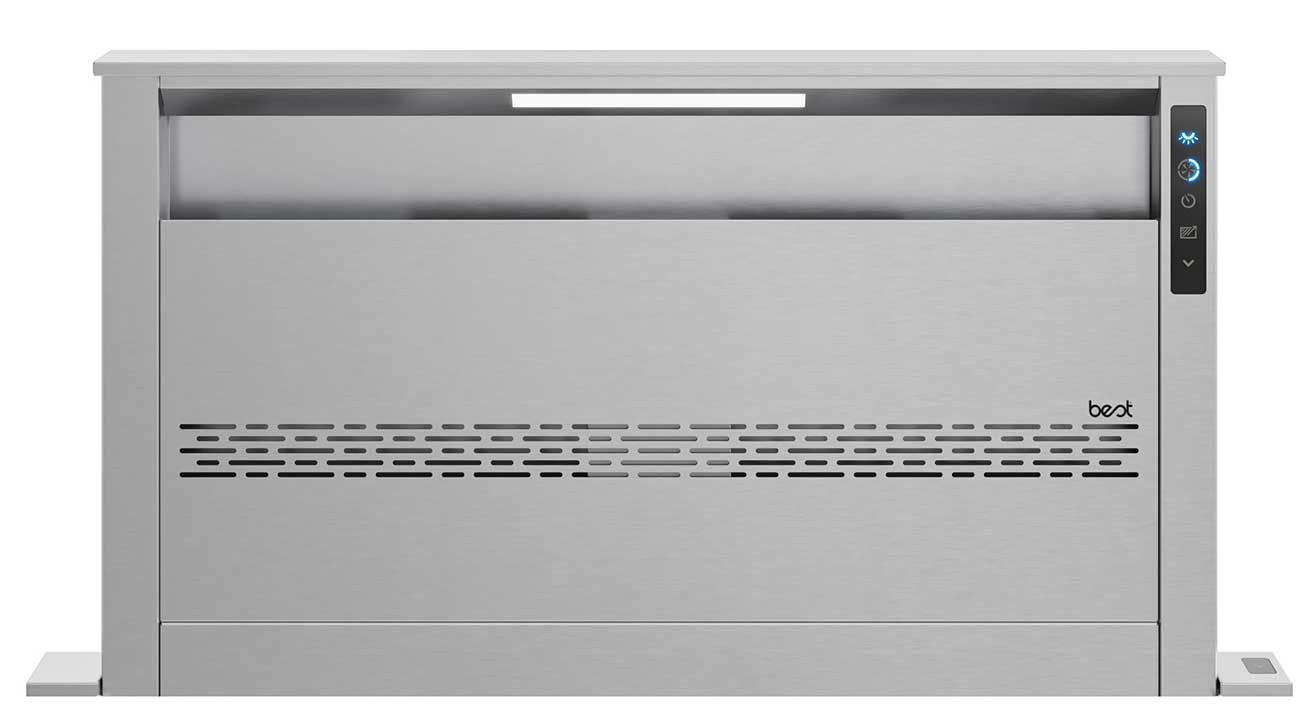 Mai front view of Best Cattura 30 Downdraft in Brushed Stainless Steel 
