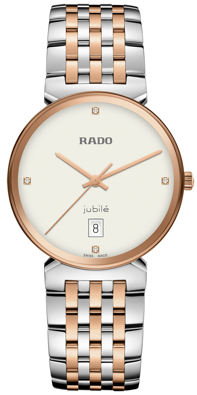 Rado Florence Classic Diamonds White Dial Two-Tone Bracelet Watch, 38mm - R48912723