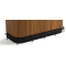 RAM Game Room Foot Rail for Prohibition Series 84-Inch Cocktail Bar in Matte Black