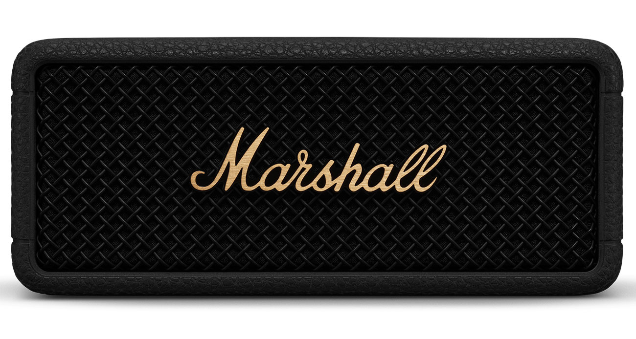 Front View of Marshall Portable Bluetooth Speaker