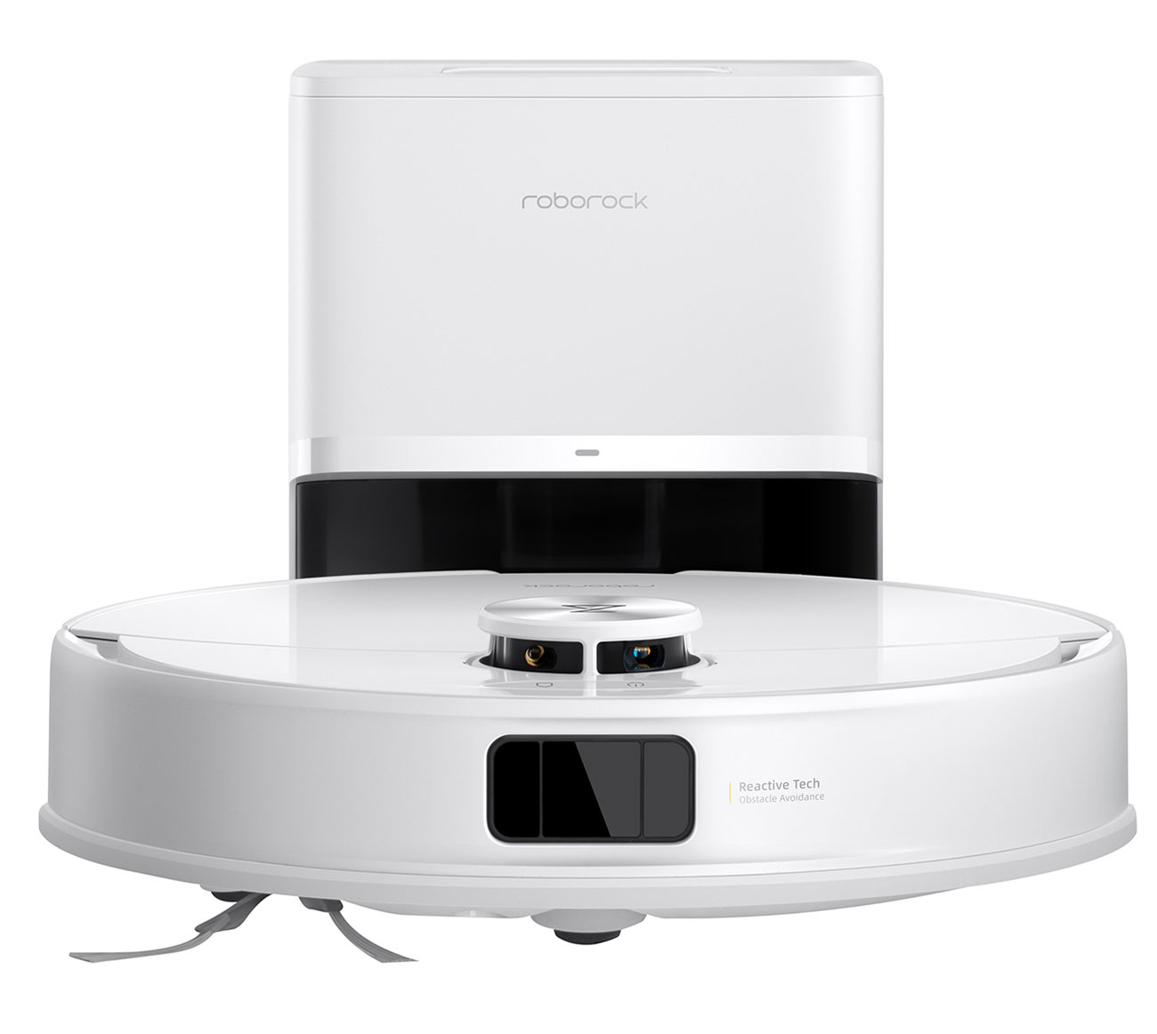 Front of Roborock Robot Vacuum in White