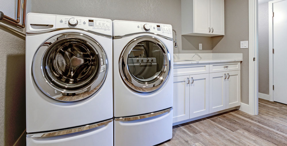 Washer and Dryer in Laundry Room
