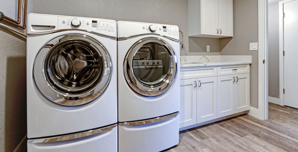 Washer and Dryer in Laundry Room