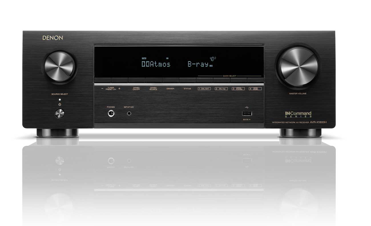 Front view of Audio Receiver