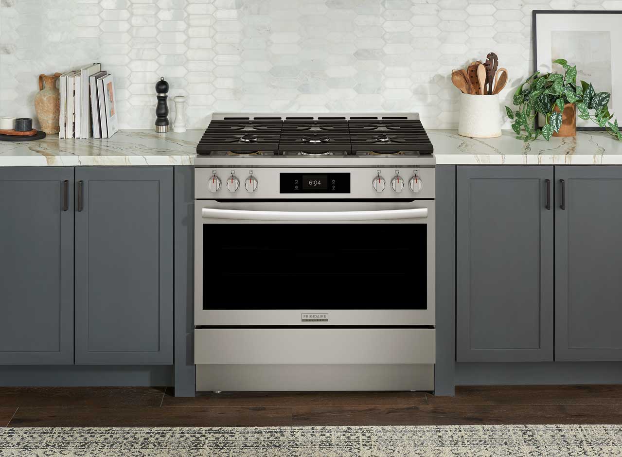 Lifestyle view of Frigidaire Range