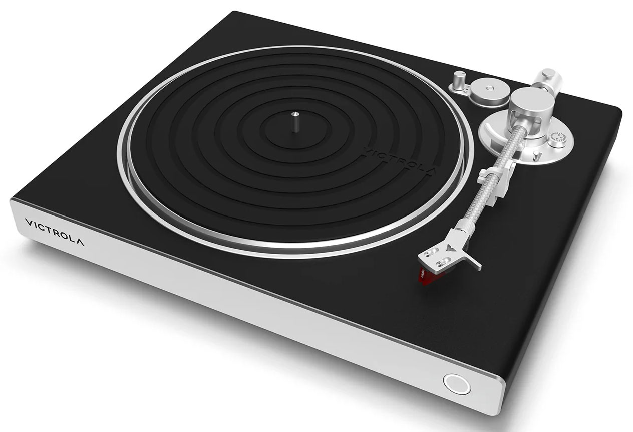 Top Angled View of Victrola Turntable 