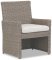 Sunset West Coronado Dining Chair in Driftwood | Canvas Flax Sunbrella