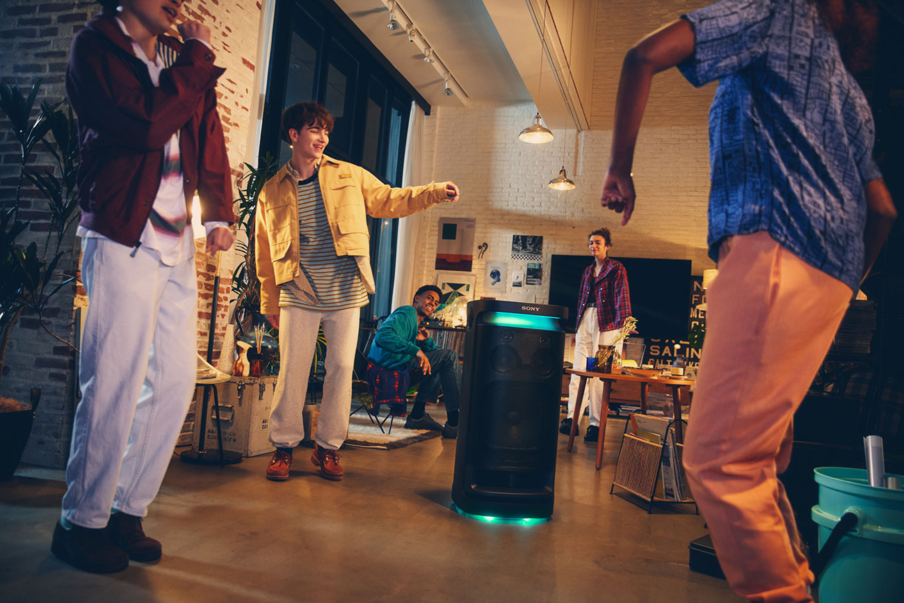 Lifestyle Image of SRSXV900 Speaker