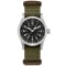 Hamilton Khaki Field Mechanical Black Dial Green Nato Watch, 38mm