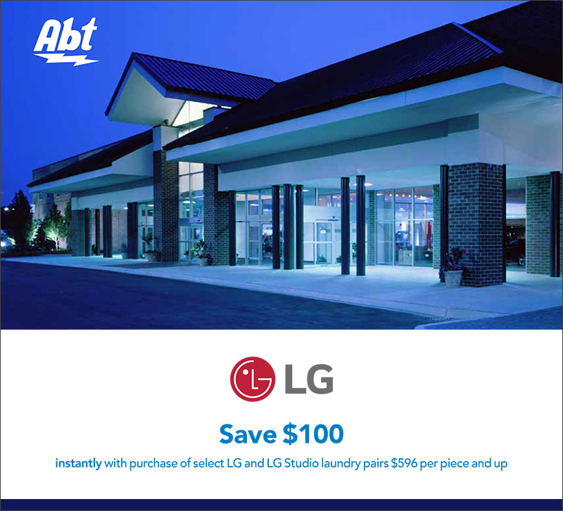 LG Save \$100 Instantly w/ Laundry Pair Purchase