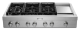 KitchenAid 48" Stainless Steel 6-Burner Commercial-Style Gas Rangetop With Griddle - KCGC558JSS