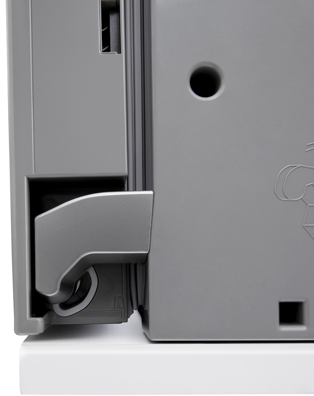 Hinge Closed View of LG Refrigerator