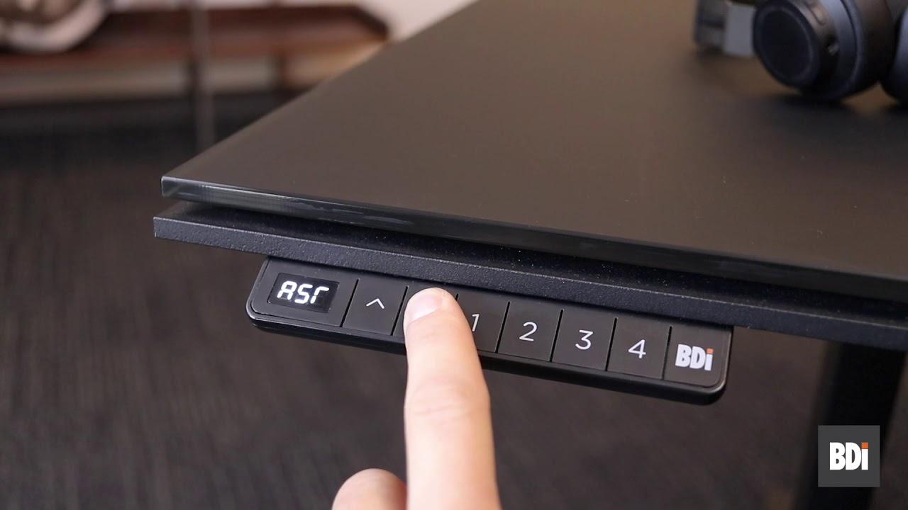 Watch BDI Standing Desk Keypad Settings: Reset, Program, and Lock Functions