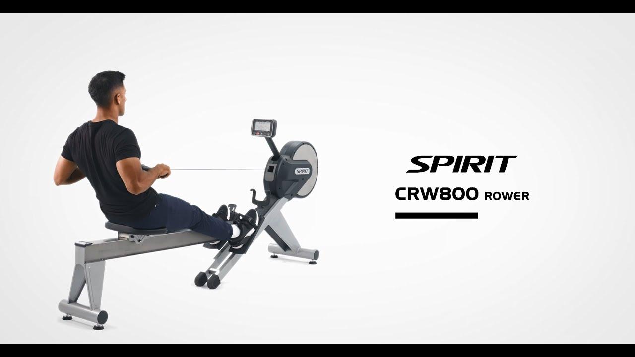 Watch Full-Body Training with the CRW800 Air and Magnetic Rower by Spirit Fitness