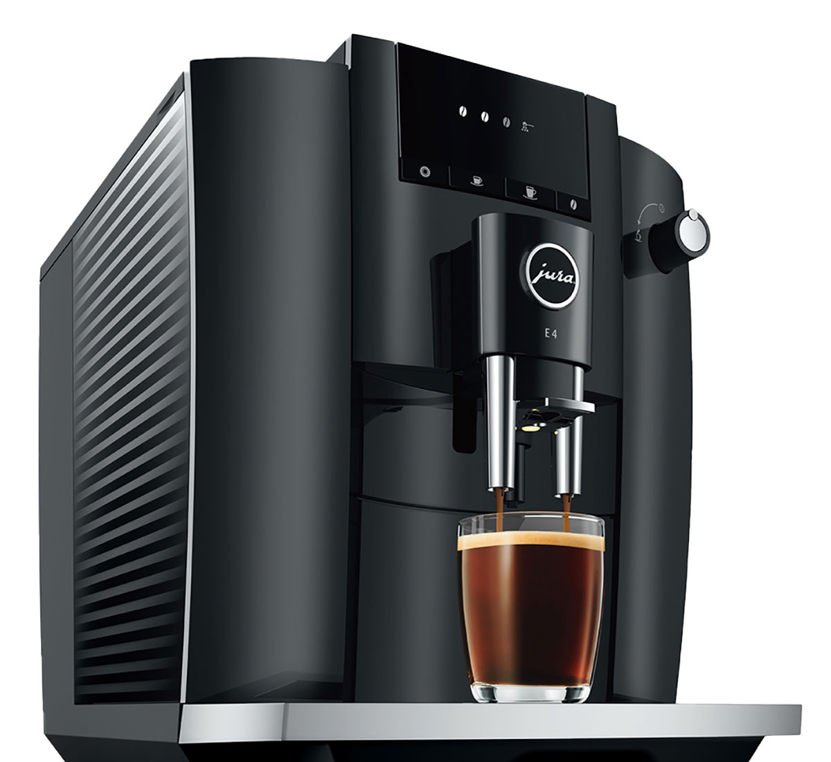 Lifestyle View of Jura E4 Piano Black Coffee Machine - 15466