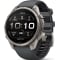 Garmin fenix 9 Pro Smartwatch 47mm in Titanium with Graphite/Black Silicone Band