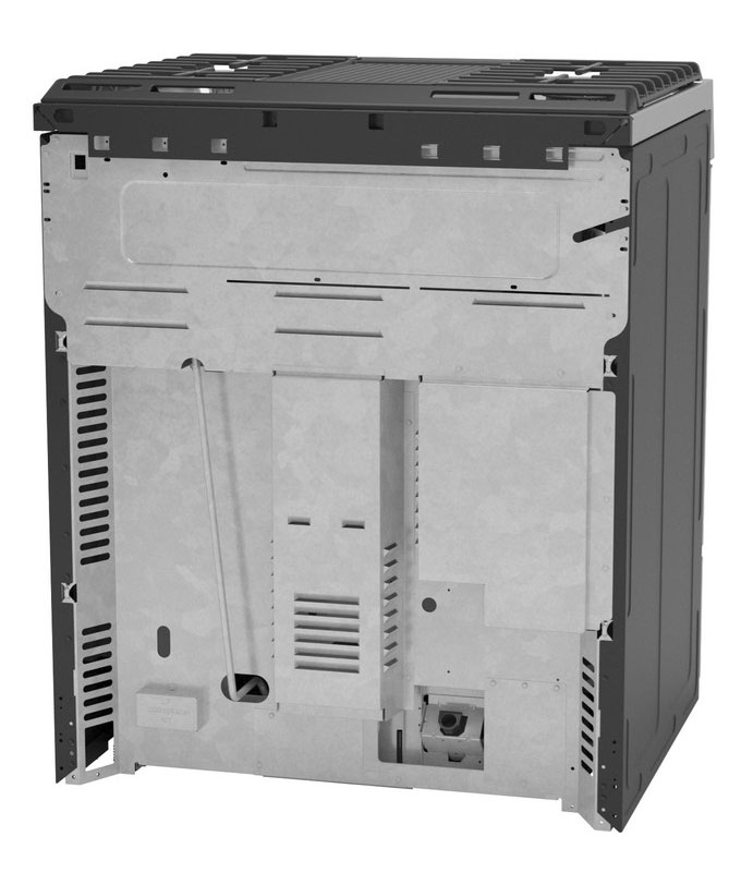 Back Angle View Of Ge Profile Gas Range