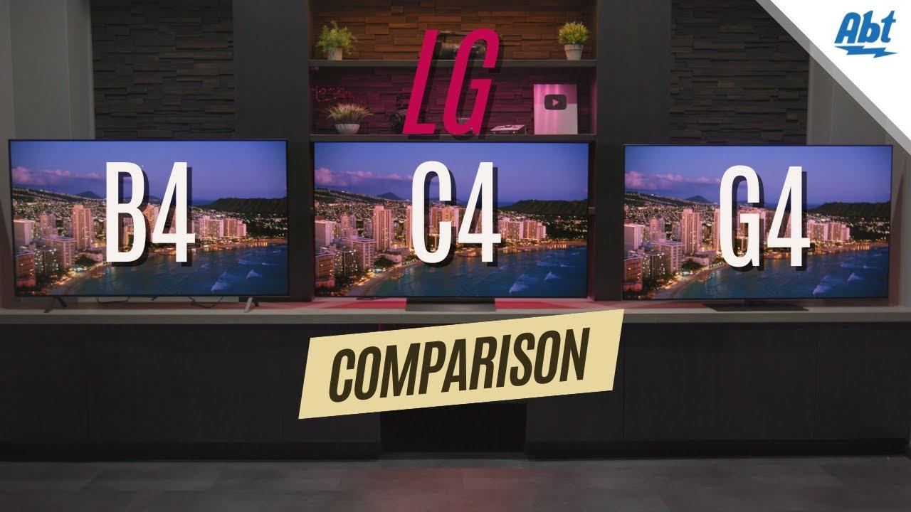 2024 LG OLED Comparison: B4 vs C4 vs G4 Video
