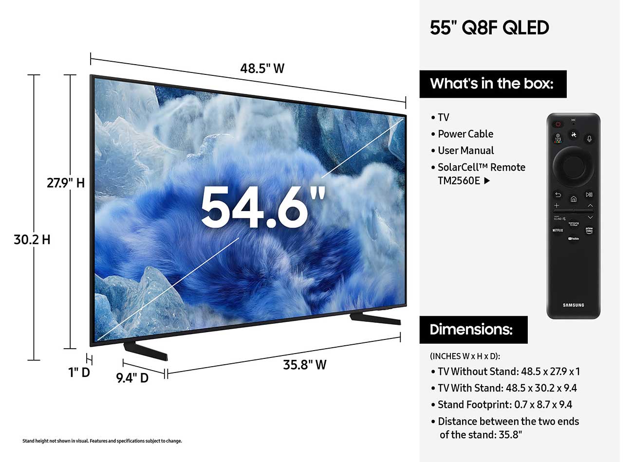 Samsung Q8F QLED TV What�s In
the Box image
