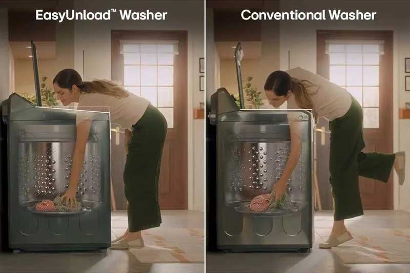 Upload view of LG Top Load Washer