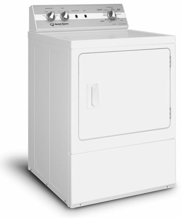 Speed Queen 7 Cu. Ft. White Gas Dryer DC5003WG Abt