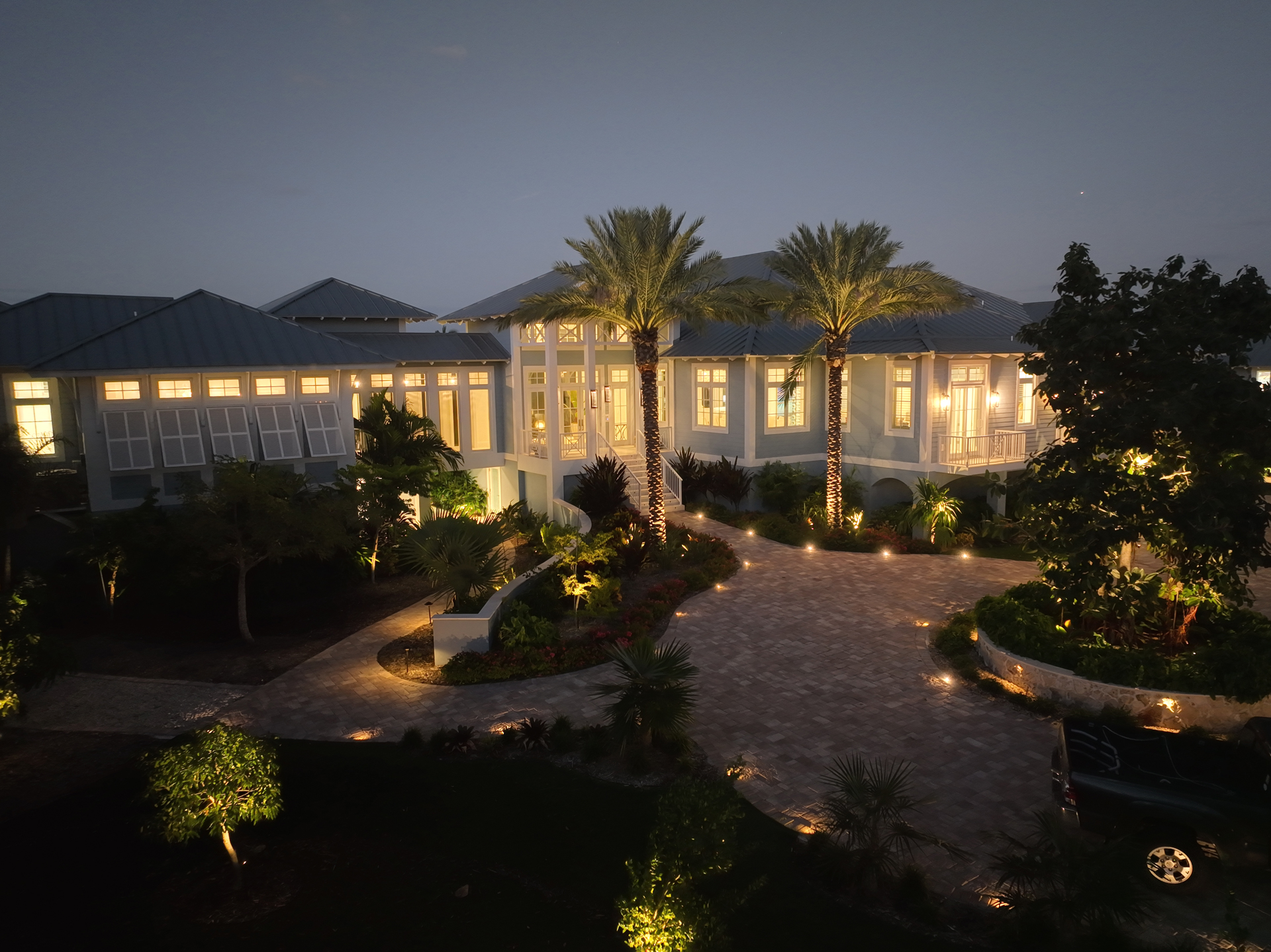 Coastal Source luxury estate landscape lighting