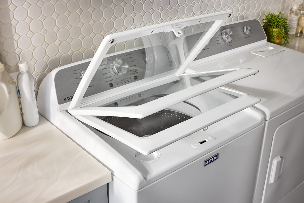 Lid View of Maytag Washer